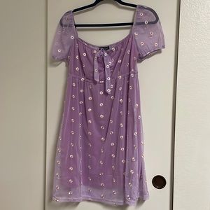 Purple Daisy Dress